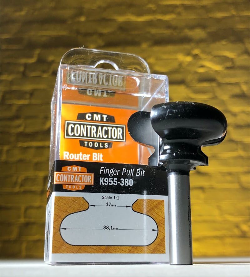 Фреза концевая CMT-contractor профильная (Ручка) S=8 D=38,1x20,7 CMT Contractor K955-380