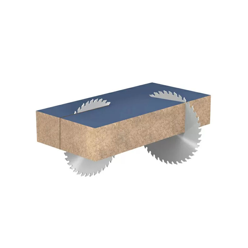 Отличный поперечный и продольный рез двухстороннего ЛДСП, МДФ