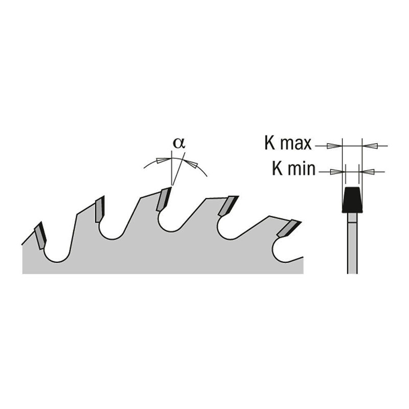 Диск пильный 125x20x3,1-3,7/ 5° CON Z=20 (DIA) CMT 238.125.20H