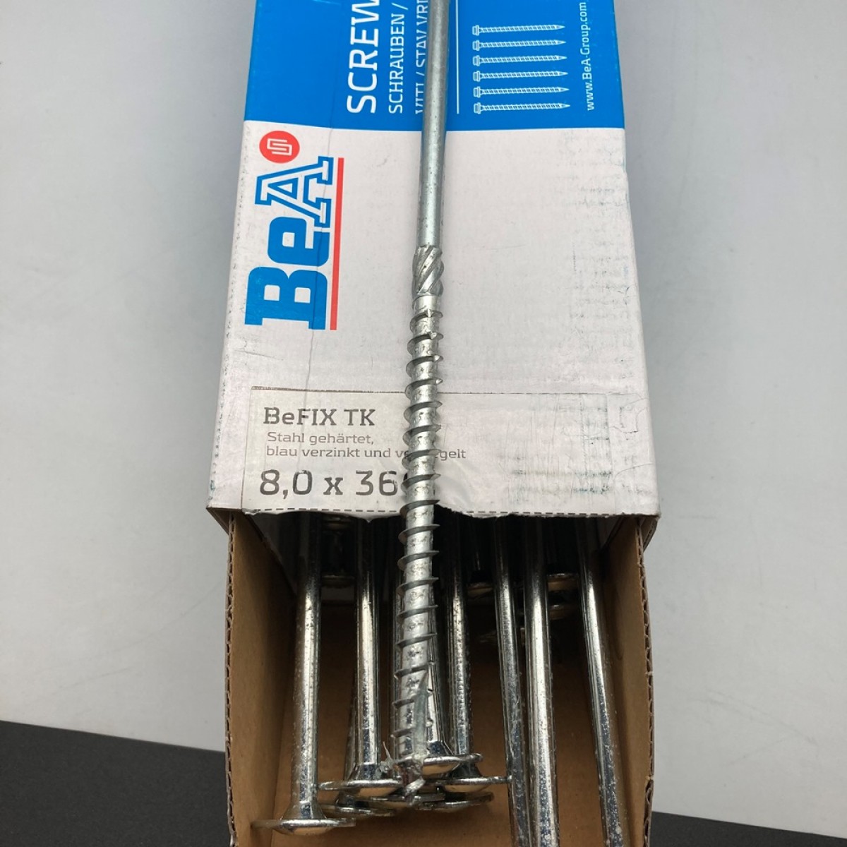 Конструкционный саморез с прессшайбой BeA BeFIX 8х360 TX40 (50 шт)