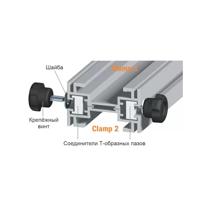 Соединители направляющих PGC CMT для Т-образных пазов