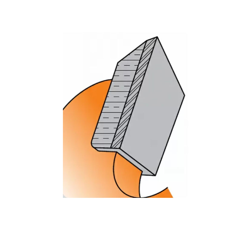 Двойная боковая заточка зуба пилы