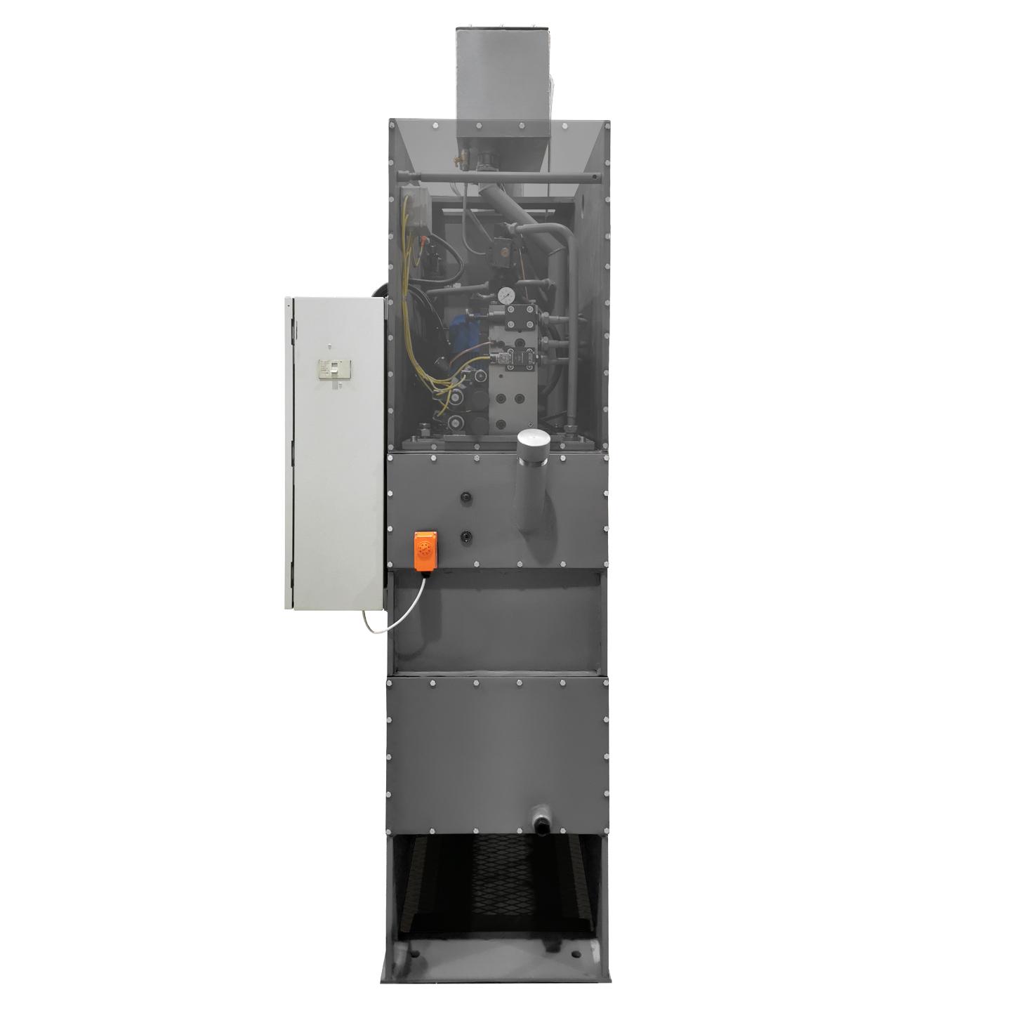 Пресс гидравлический одностоечный модели П6324. Вид сзади