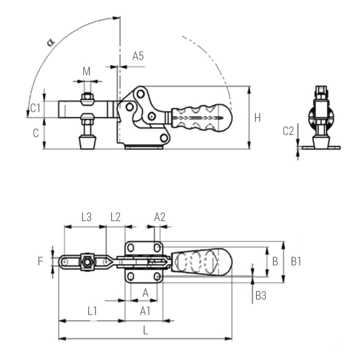 Rubankov Ручной инструмент Прижимы Toggle Clamp