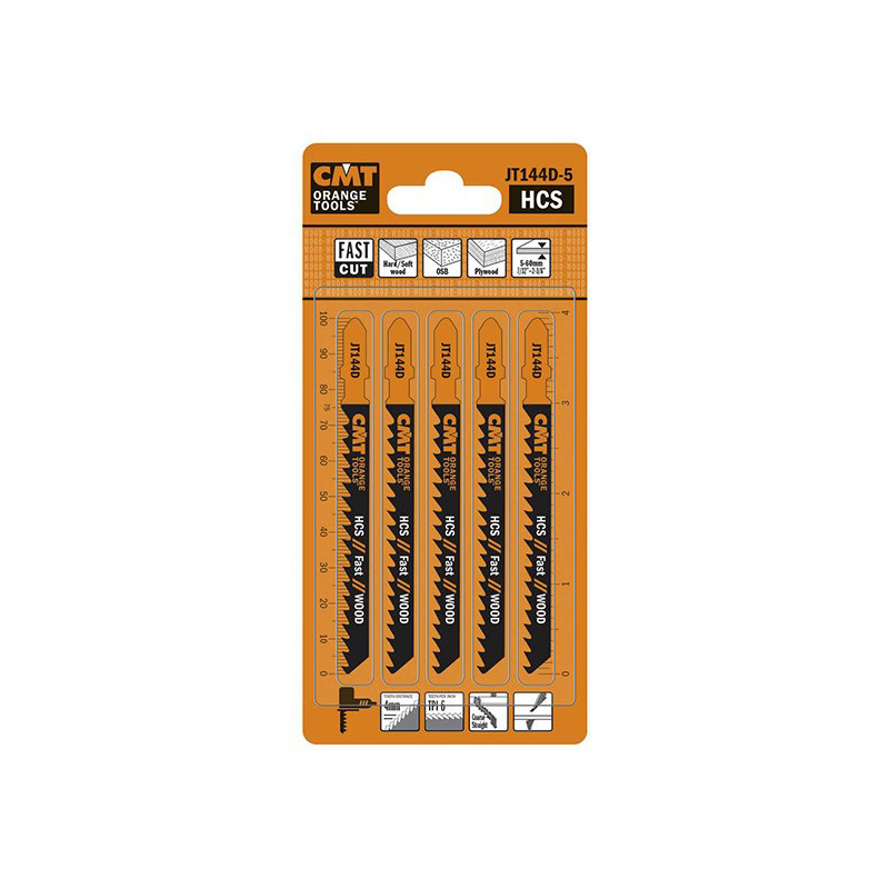 Пилки лобзиковые JT144D-5 CMT по мягкой древесине