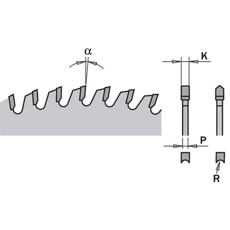 Диск пильный 250x30x3,2/2,2 -6° HDF Z=48 CMT 287.049.10M