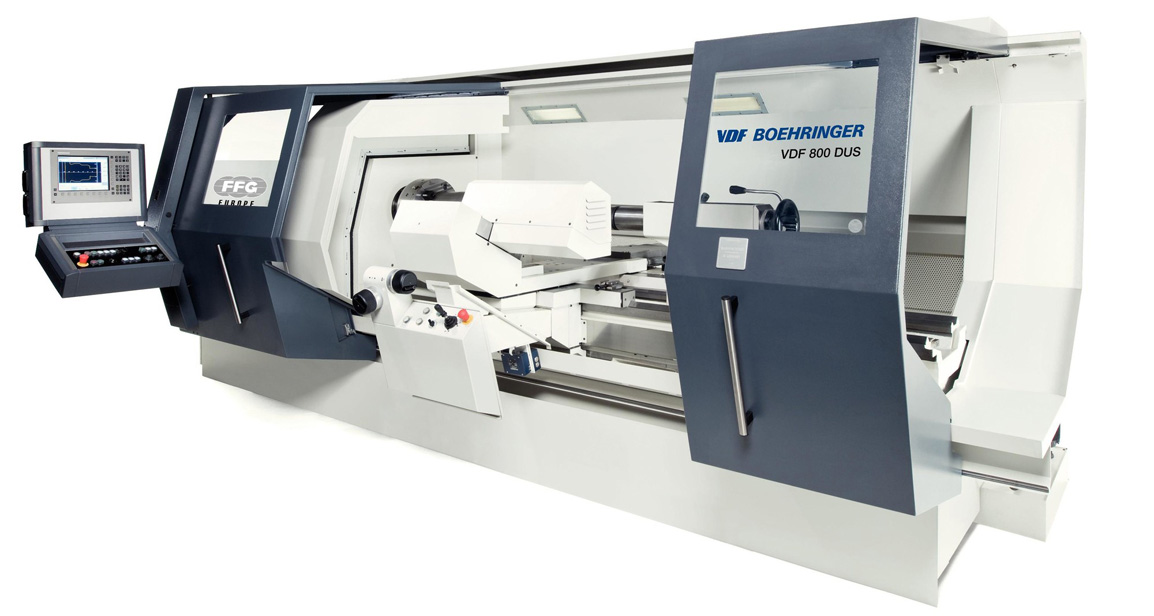 Горизонтальный токарный универсальный станок VDF Boehringer 800 с управлением по циклам