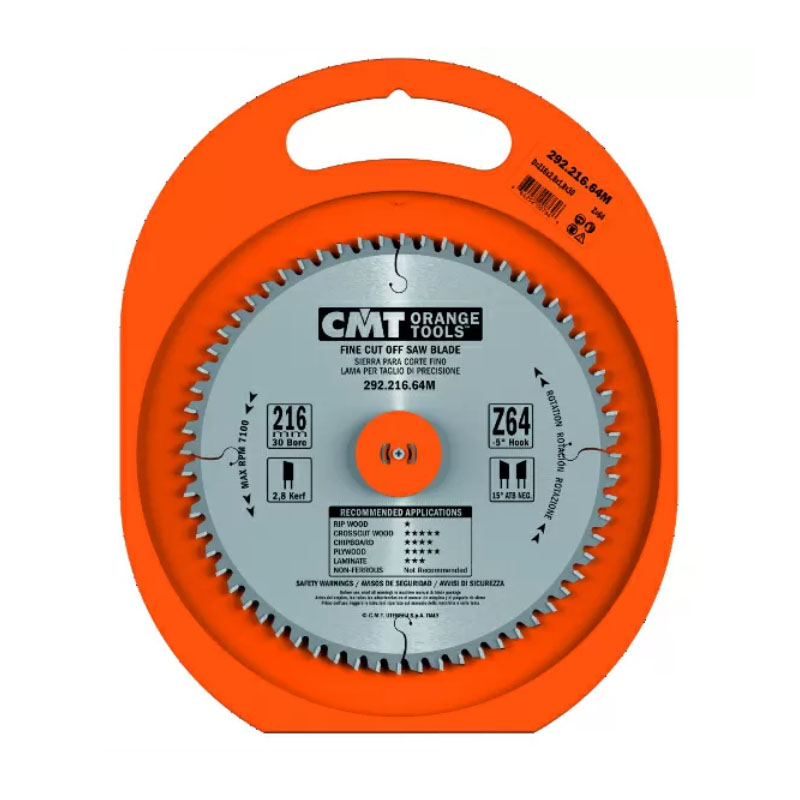 Пильные диски СМТ серии 292 в пластиковой упаковке.