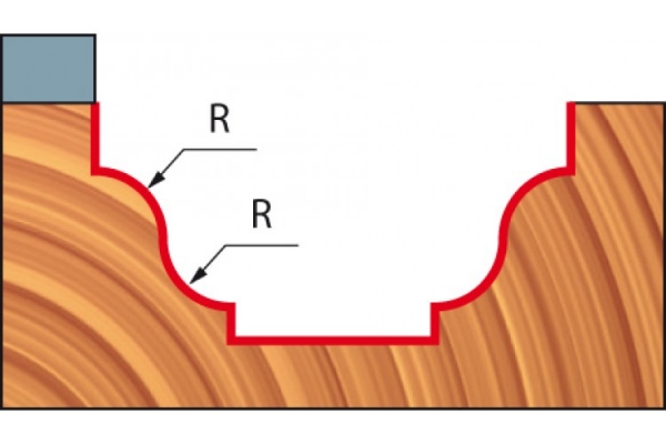 Работа с фрезой  FREUD PRO 39-52812