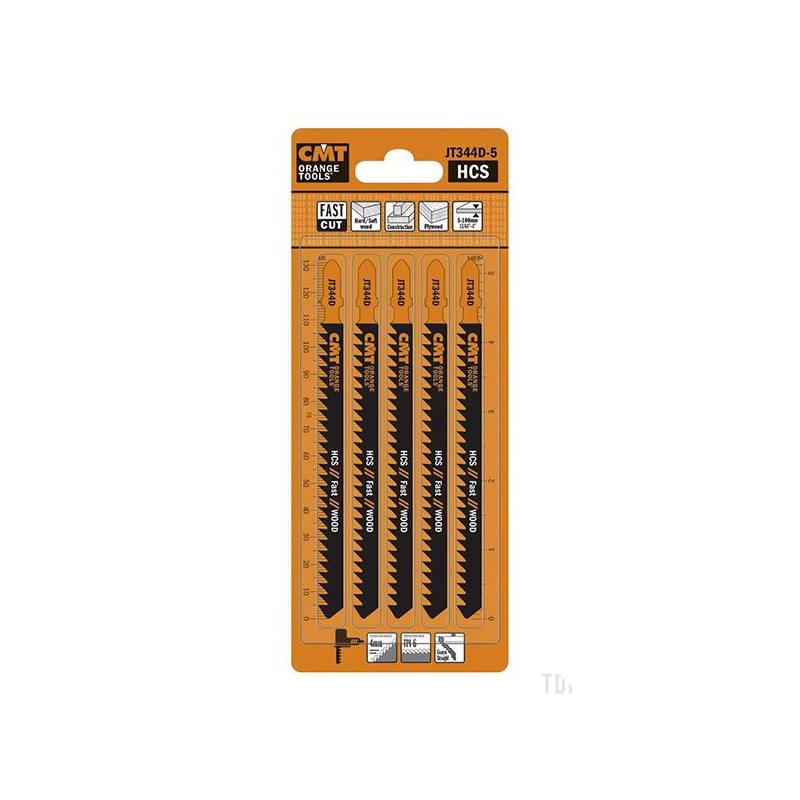 Пилки лобзиковые JT344D-5 CMT по мягкой древесине