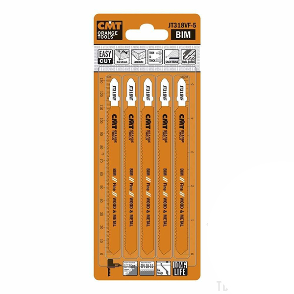 Пилки лобзиковые JT318VF-5 CMT для стальных листов