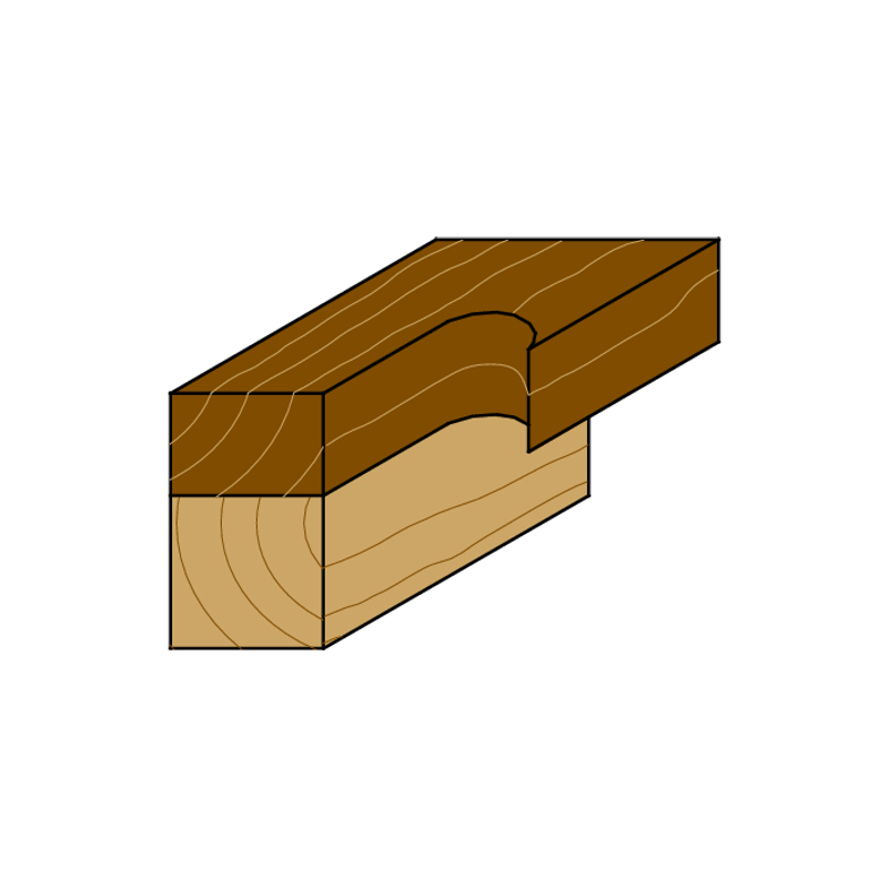 Фрезы обгонные для чистого реза серия 906