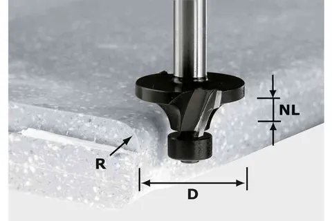 Скругляющая фреза HW R3/D22 ss S12