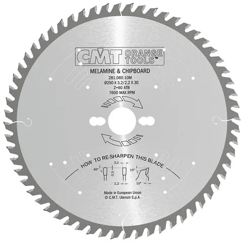 Диск пильный 300x30x3,2/2,2 10º TCG Z=96 CMT 281.096.12M