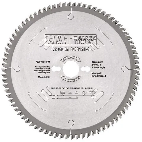 Диск пильный 260x30x2,5/1,8 -5° 10° ATB Z=60 CMT 294.060.11M