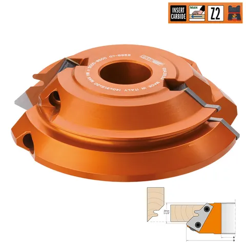 Фреза сращивание 45гр. F=30 D=160x26 насадная (алюм.) смен.ножи HM (кейс) CMT 694.011.30