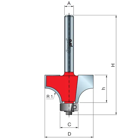 Фреза FREUD PRO 34-10108 R=2