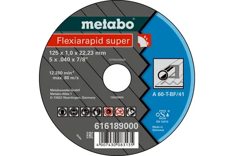 Flexiarapid super 125x1,6x22,23, сталь, TF 41 (616192000)
