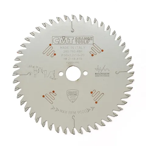 Диск пильный 160x20x2,2/1,6 12° ATB Z=48 CMT 285.760.48H