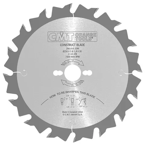 Диск пильный 600x30x4,2/3,2 15° 5° ATB Z=40 CMT 286.040.24M