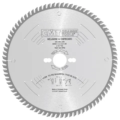 Диск пильный 225X2.6/1.8X30 Z64 4°TCG CMT 281.225.64M