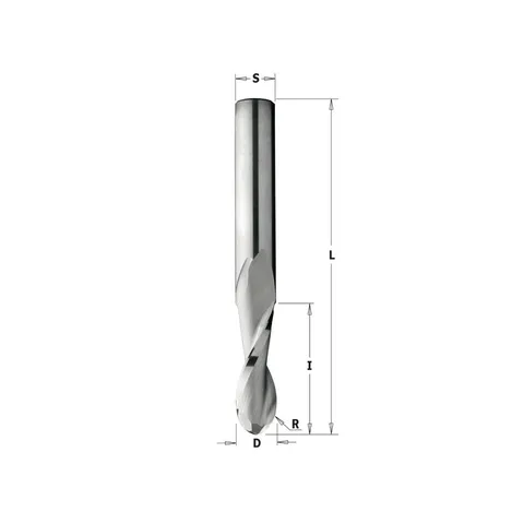 Фреза спиральная монолитная 8x32x80 Z=2 S=8 RH CMT 199.081.11