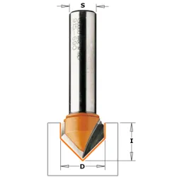 Фреза концевая CMT V-образная D=12,7 I=12,7 S=8,0 L=44,5  915.127.11