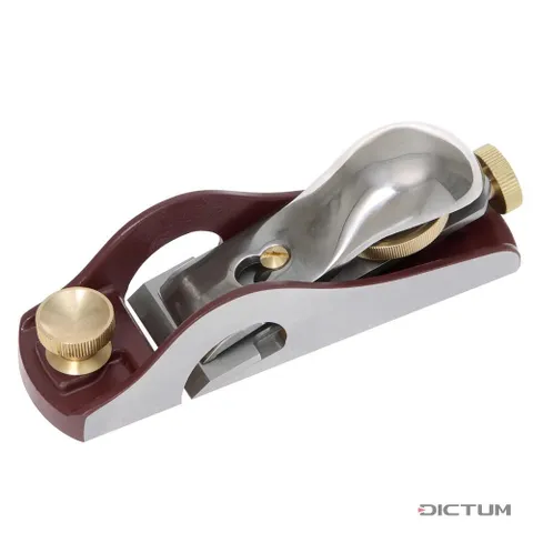 Рубанок Dictum Block Plane, 160/44мм/12град//SK4, с открытыми бортами