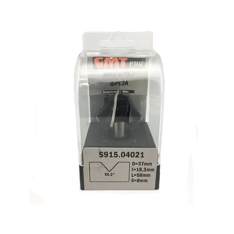 Фреза V- образная для углового соединения V 90,2° S=8 D=37x18,3x58 RH CMT PRO S915.04021