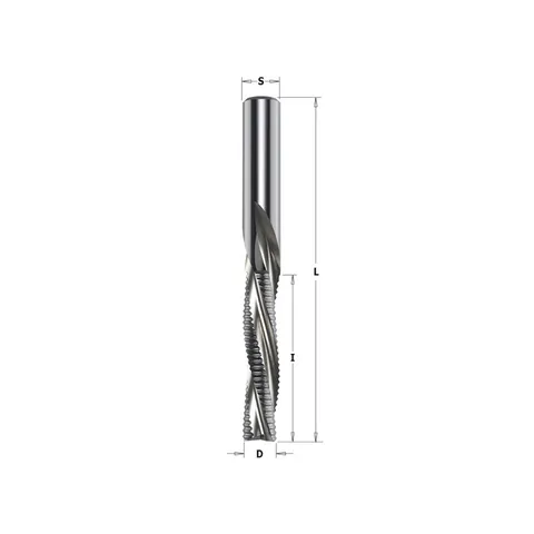 Фреза спиральная монолитная 12,7x38,1x89 Z=3R S=12,7 RH CMT 196.506.11