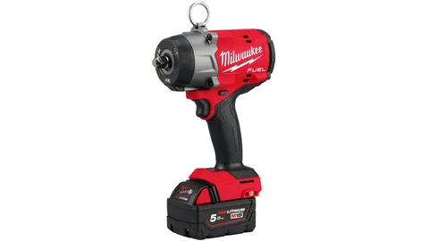 Аккумуляторный высокомоментный импульсный гайковерт с фиксацией пином Milwaukee M18 FUEL FHIW2P12-502X