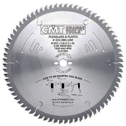 Диск пильный 300x30x2,8/2,2 -3° MATB Z=96 CMT 222.096.12M