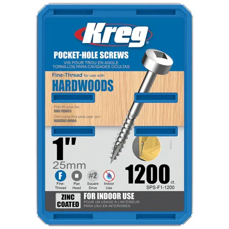Оцинкованные саморезы Kreg Jig: SPS-F1-1200