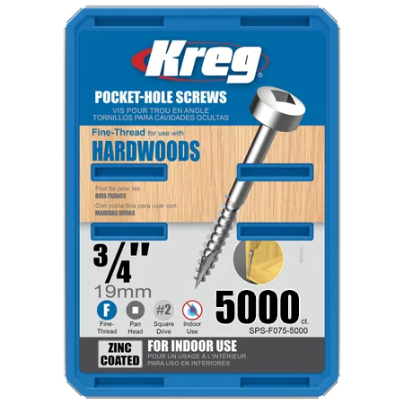 Оцинкованные саморезы Kreg Jig: SPS-F075-5000