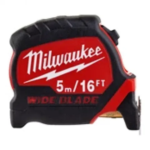 Рулетка Milwaukee Премиум с широким полотном 5м-16фт (футовая)