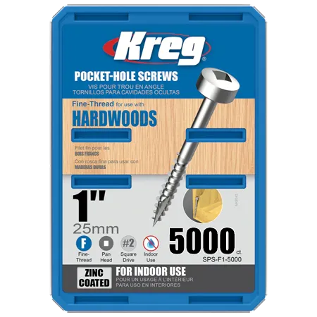 Оцинкованные саморезы Kreg Jig: SPS-F1-5000