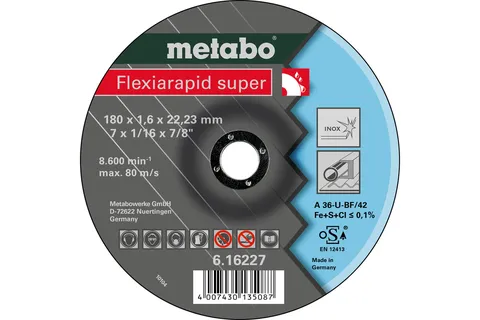 Flexiarapid super 180x1,6x22,23, Inox, TF 42 (616227000)
