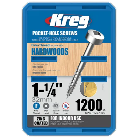 Оцинкованные саморезы Kreg Jig: SPS-F125-1200