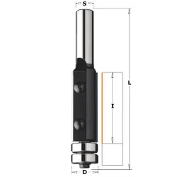 Фреза обгонная (нижн. подш.), смен.ножи HM S=12,7 D=19x50 Z2 RH CMT 657.992.11