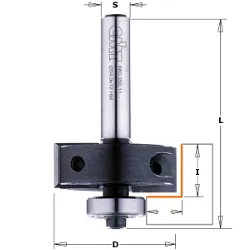 Фреза четвертная (нижн. подш.), смен.ножи HM Z2 S=8 D=34,9x12 RH CMT 660.350.11