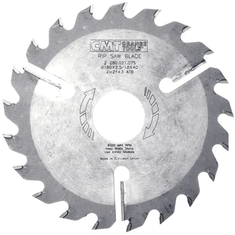 Диск пильный 250x80x2,7/1,8 18° 10° ATB Z=20+4 CMT 280.020.10W