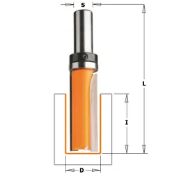 Фреза концевая CMT обгонная с подшипником D=16,0 I=31,7 S=8,0 L=66,5  912.160.11B