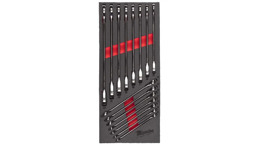 Ложемент Milwaukee с комбинированными ключами с трещоткой MAX BITE™ - 15 ед. (1 шт)