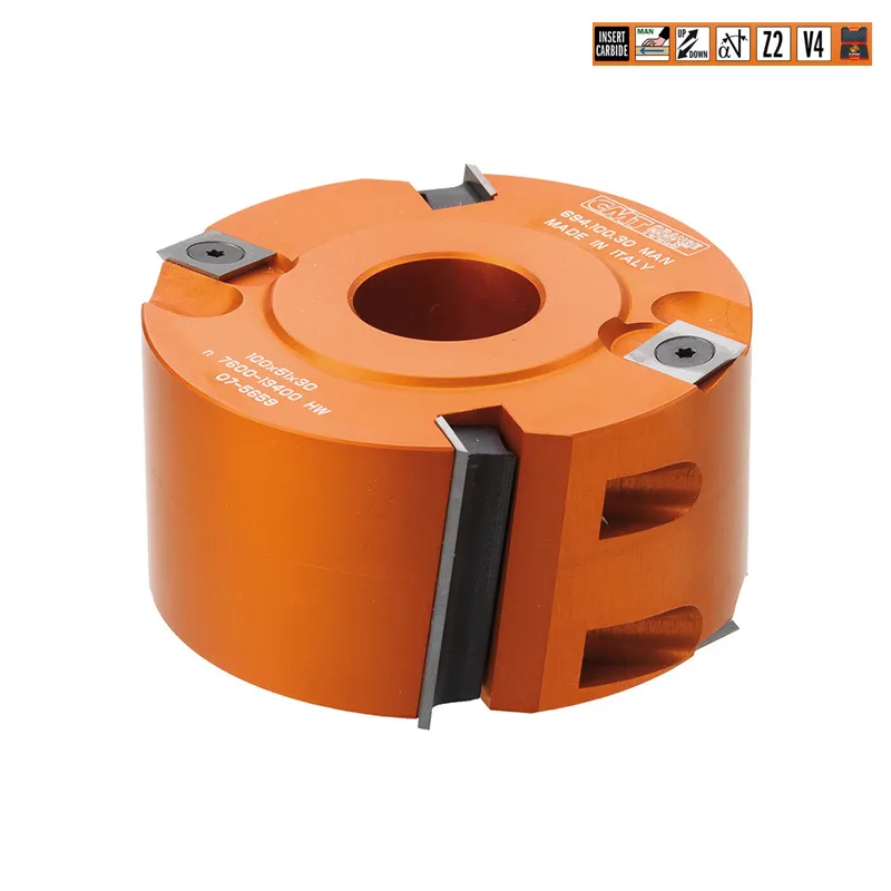 Фреза четвертная F=35 D=100x50 насадная (алюм.) смен.ножи HM (кейс) CMT 694.100.35