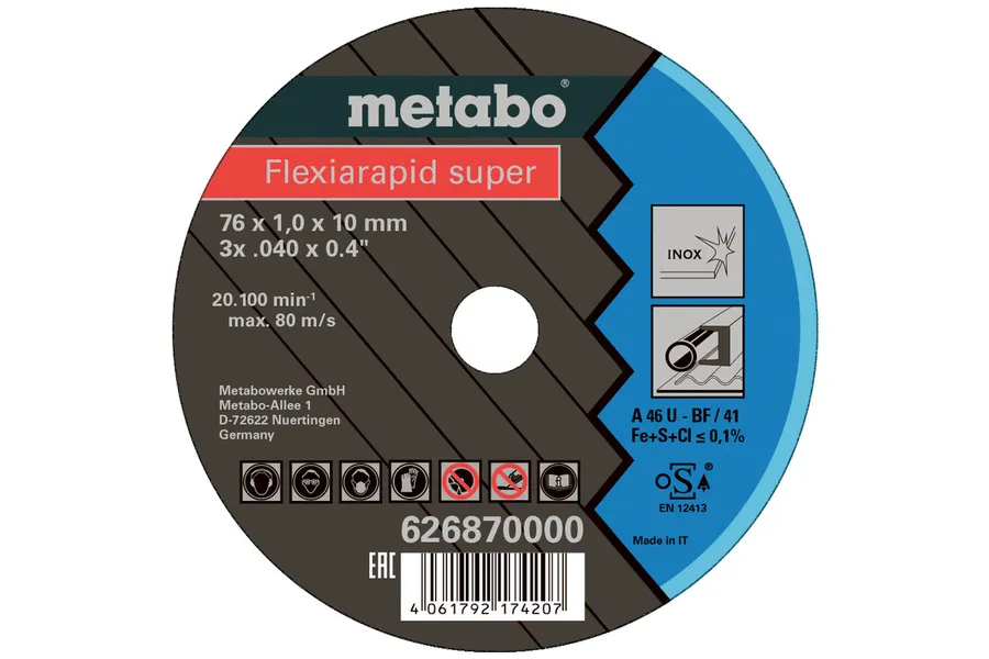 5 Flexiarapid Super 76 x 1,0 x 10,0 мм, нержавеющая сталь, TF 41 (626870000)