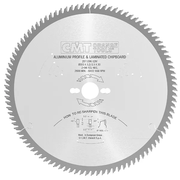 Диск пильный 500x4/3.2x30 Z120 TCG -6°NEG CMT 297.120.20M