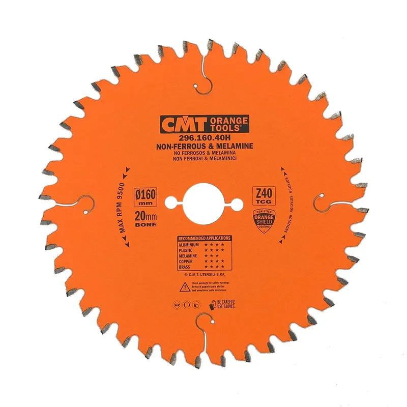 Диск пильный 160x20x2,2/1,6 -6° TCG Z=40 CMT 296.160.40H