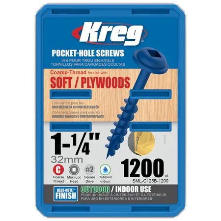 Саморезы Kreg Jig Blue-Kote: SML-C125B-1200