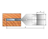 Регулируемые фрезерные головки для выборки пазов Freud TG11M
