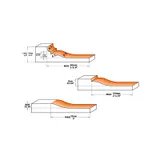Ножи твёрдосплавные сменные для филеночных фрез CMT Z2+2